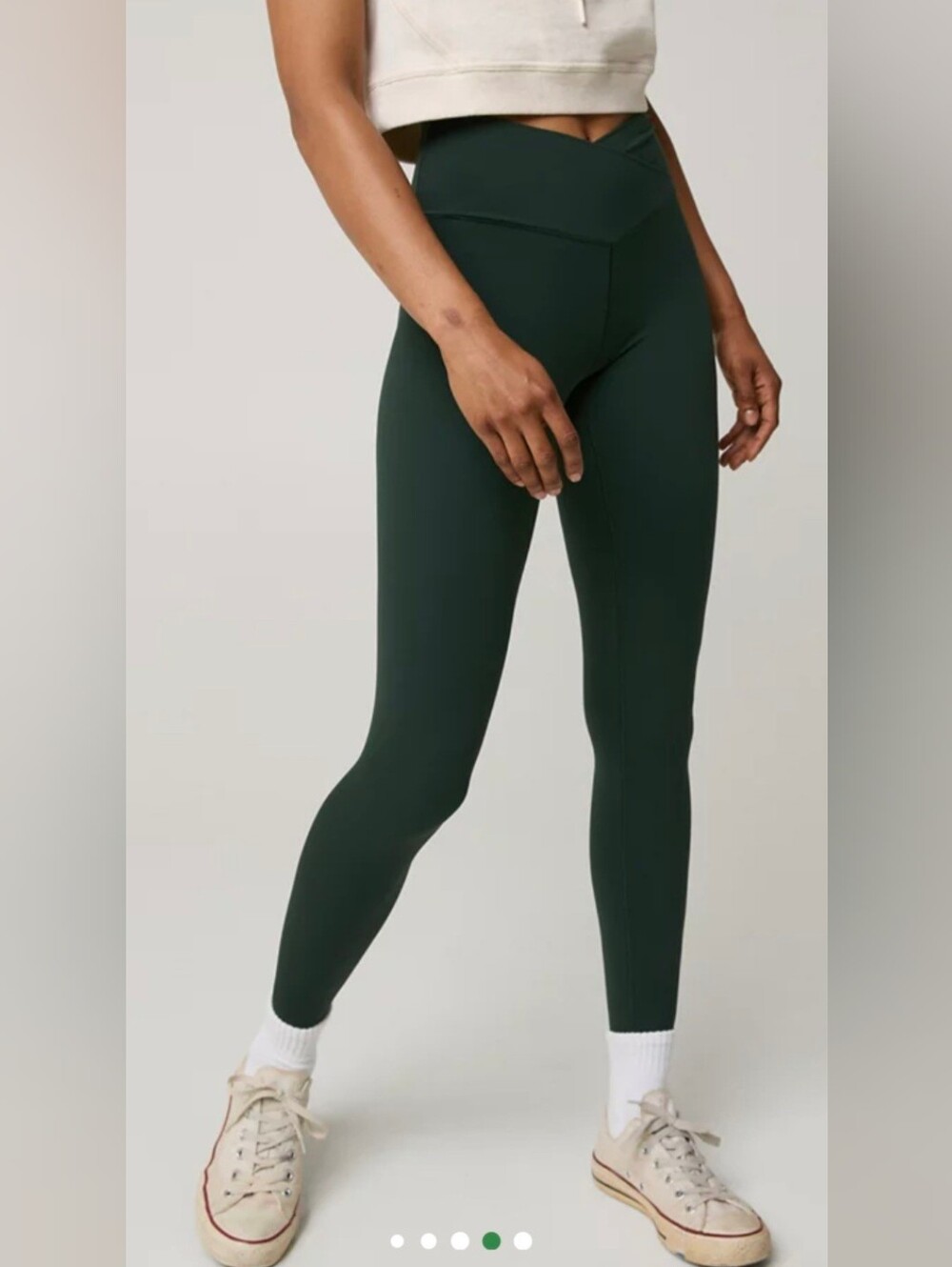 aerie Dark Green High-Waist V-Cut Leggings